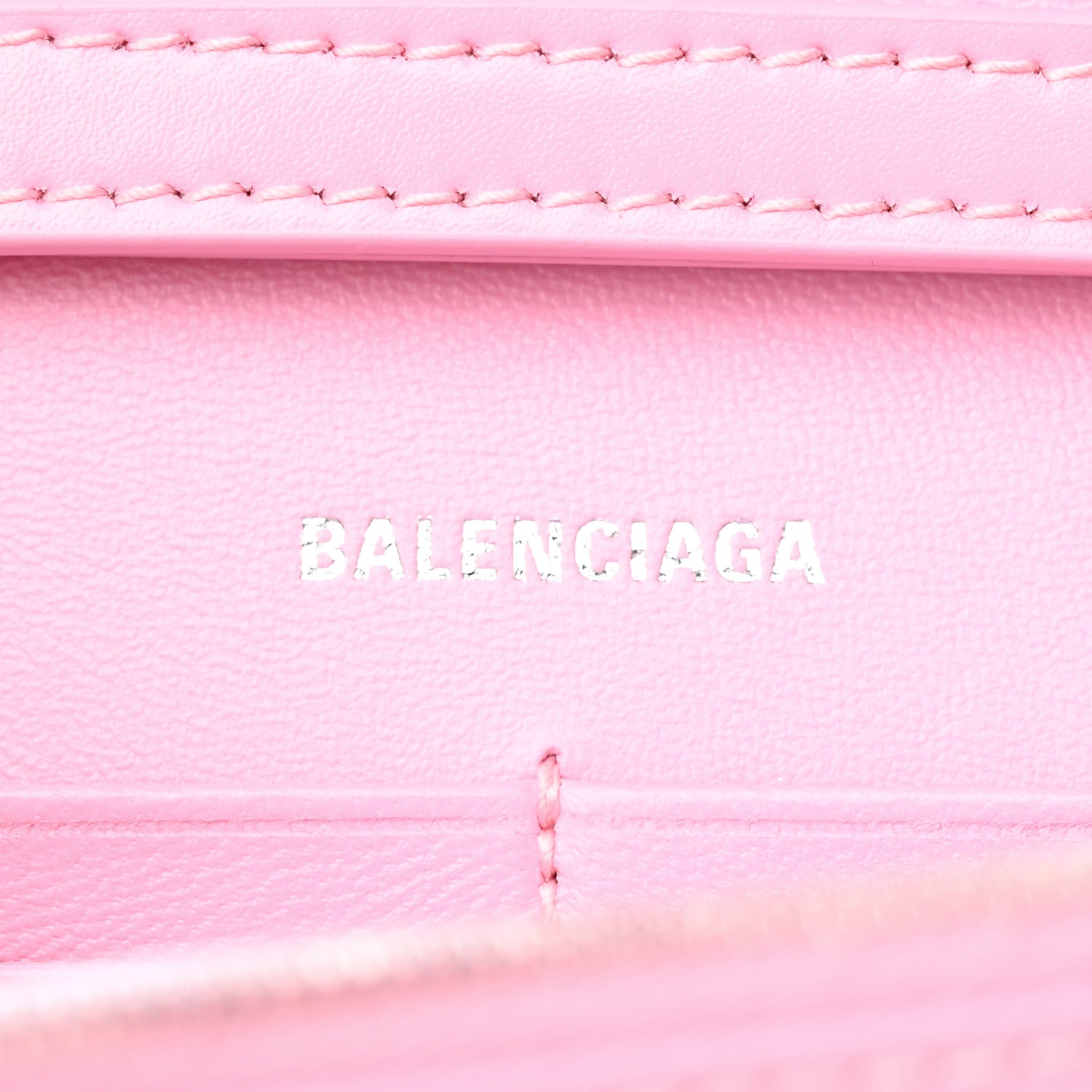 Balenciaga Shiny Box Calfskin Tonal B Hourglass Chain Bag Candy Pink 6 of 9