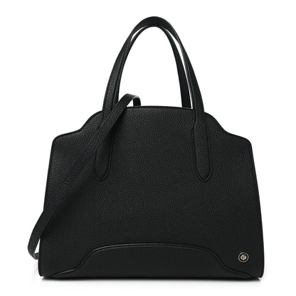 Loro Piana Grained Calfskin Medium Sesia Black 1 of 10