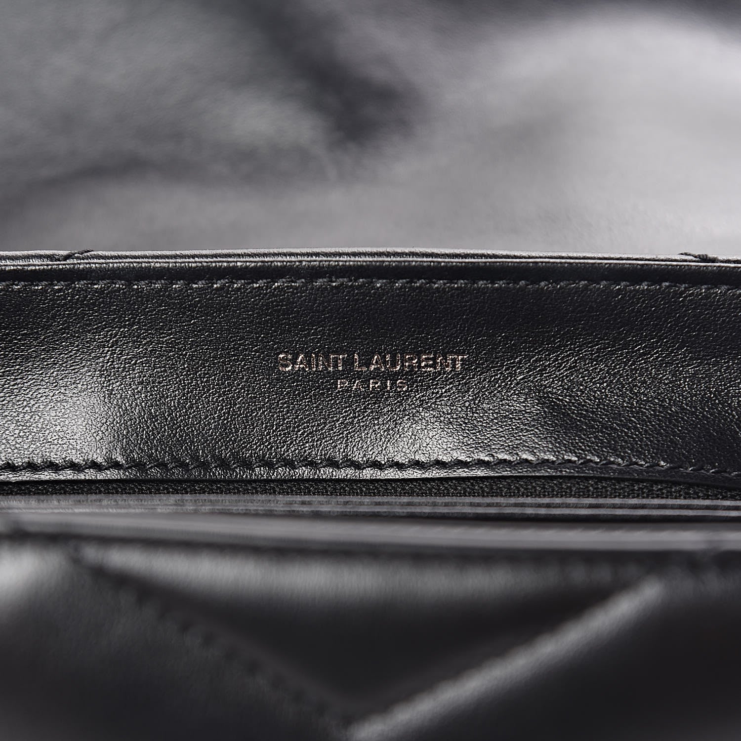 Saint Laurent Calfskin Y Quilted Monogram Toy Loulou Crossbody Bag Black 6 of 11