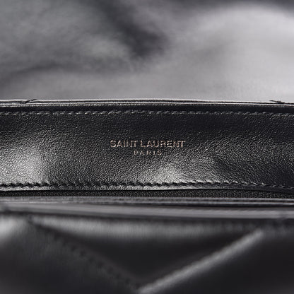 Saint Laurent Calfskin Y Quilted Monogram Toy Loulou Crossbody Bag Black 6 of 11