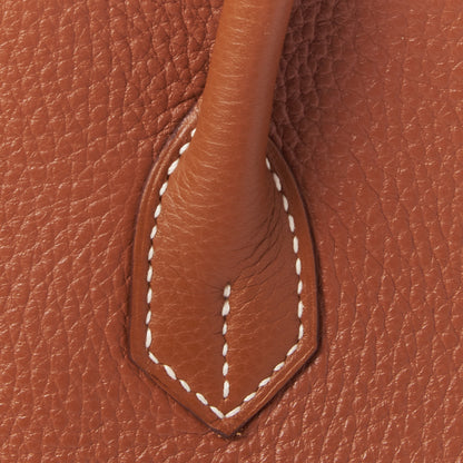 Hermes Taurillon Clemence Birkin 35 Gold 9 of 33