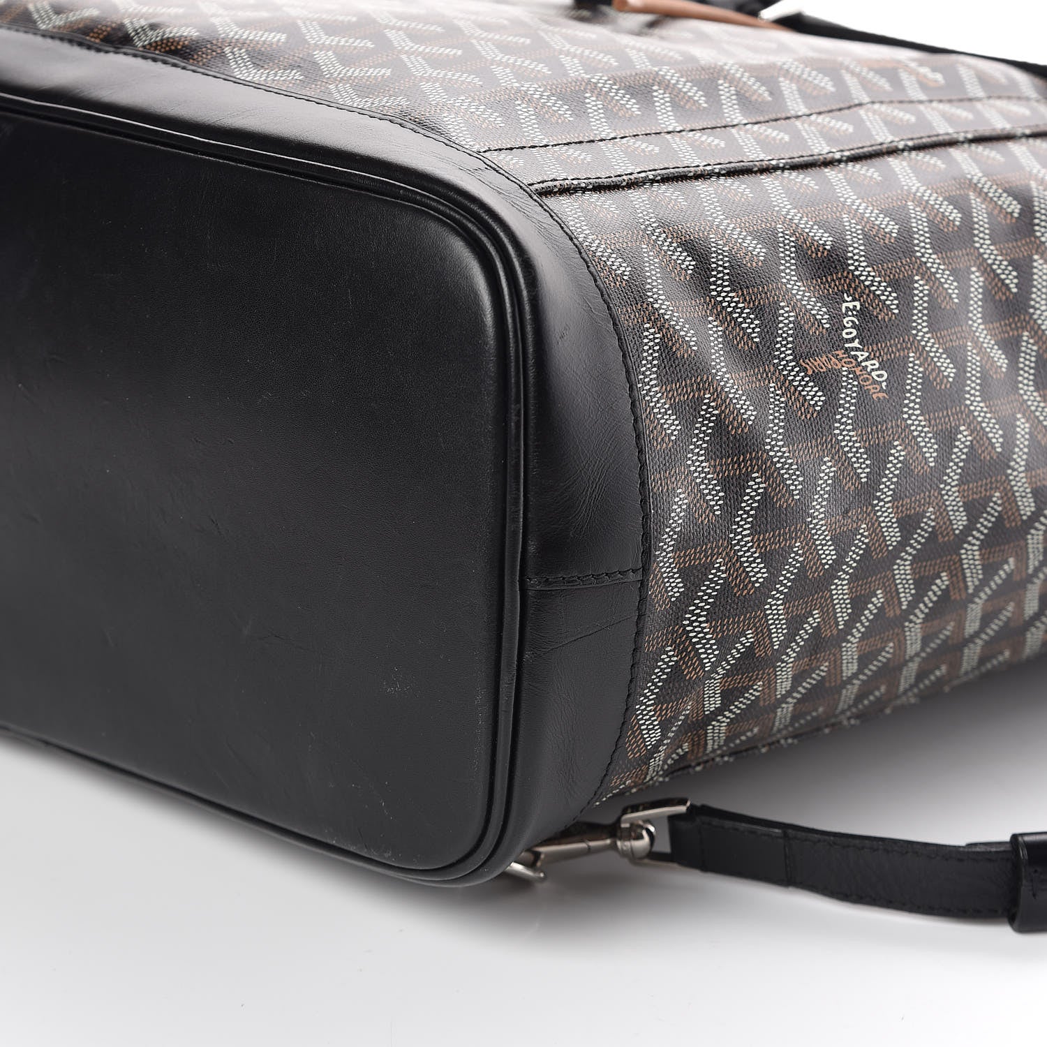 Goyard Goyardine Calfskin Alpin Backpack Black 9 of 9
