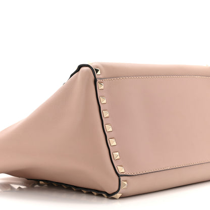 Valentino Garavani Vitello Small Rockstud Double Handle Tote Poudre 9 of 12