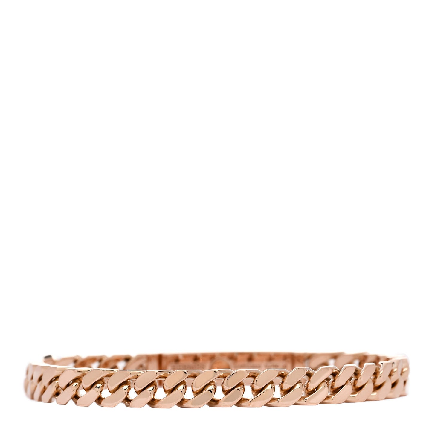 18K Rose Gold Diamond PM Kelly Gourmette Bracelet LG