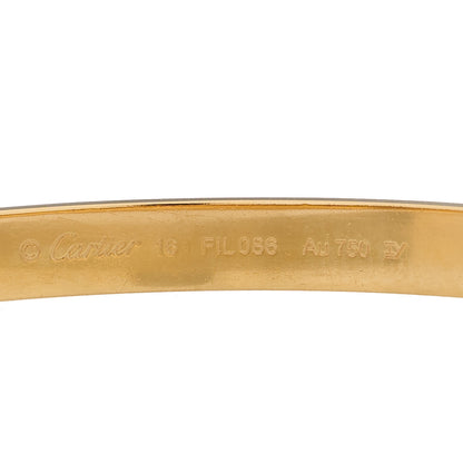 Cartier 18K Yellow Gold LOVE Bracelet 16 5 of 9