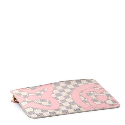 Louis Vuitton Damier Azur Tahitienne Neverfull MM GM Pochette 3 of 4