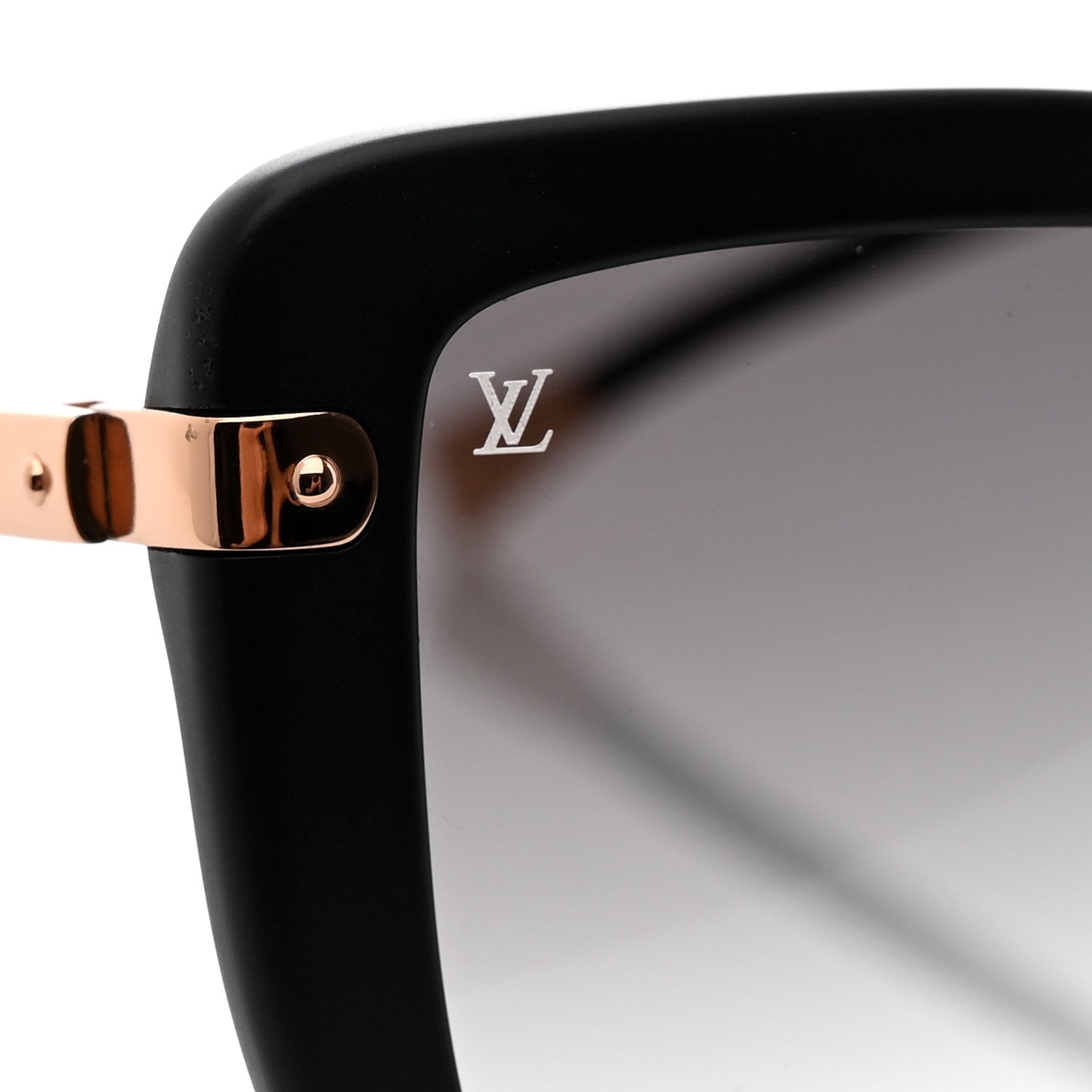 Louis Vuitton Monogram Acetate Charlotte Sunglasses Z0781E Black