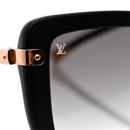 Louis Vuitton Monogram Acetate Charlotte Sunglasses Z0781E Black 5 of 6