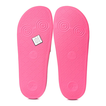 Gucci Rubber Womens Logo Slide Sandals 41 Fuchsia 5 of 9