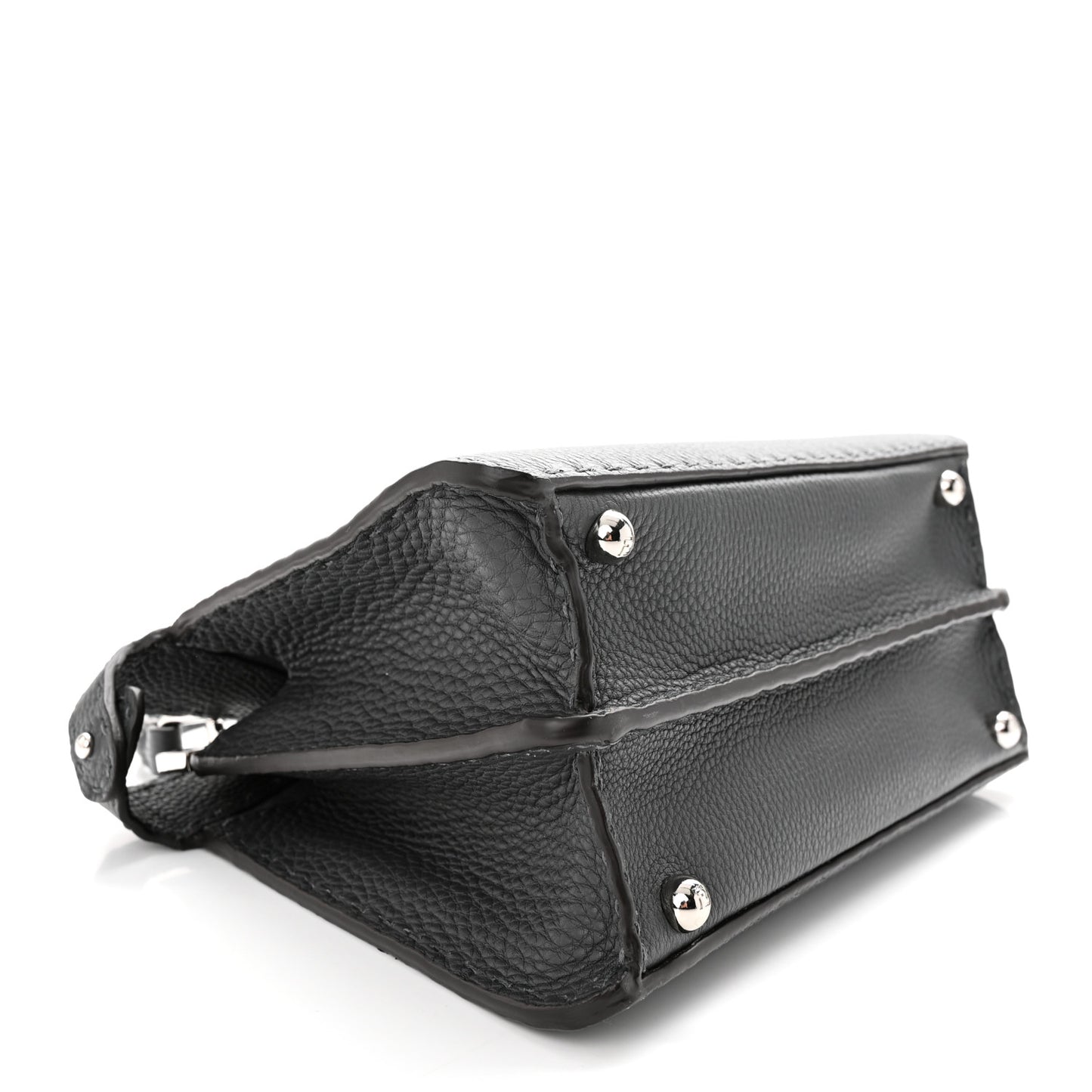 Cuoio Romano Selleria Chamois Small Peekaboo I SEE U Satchel Asfalto Camelia