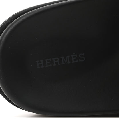 Hermes Epsom Mens Jackson Sandals 44.5 Marine 8 of 8