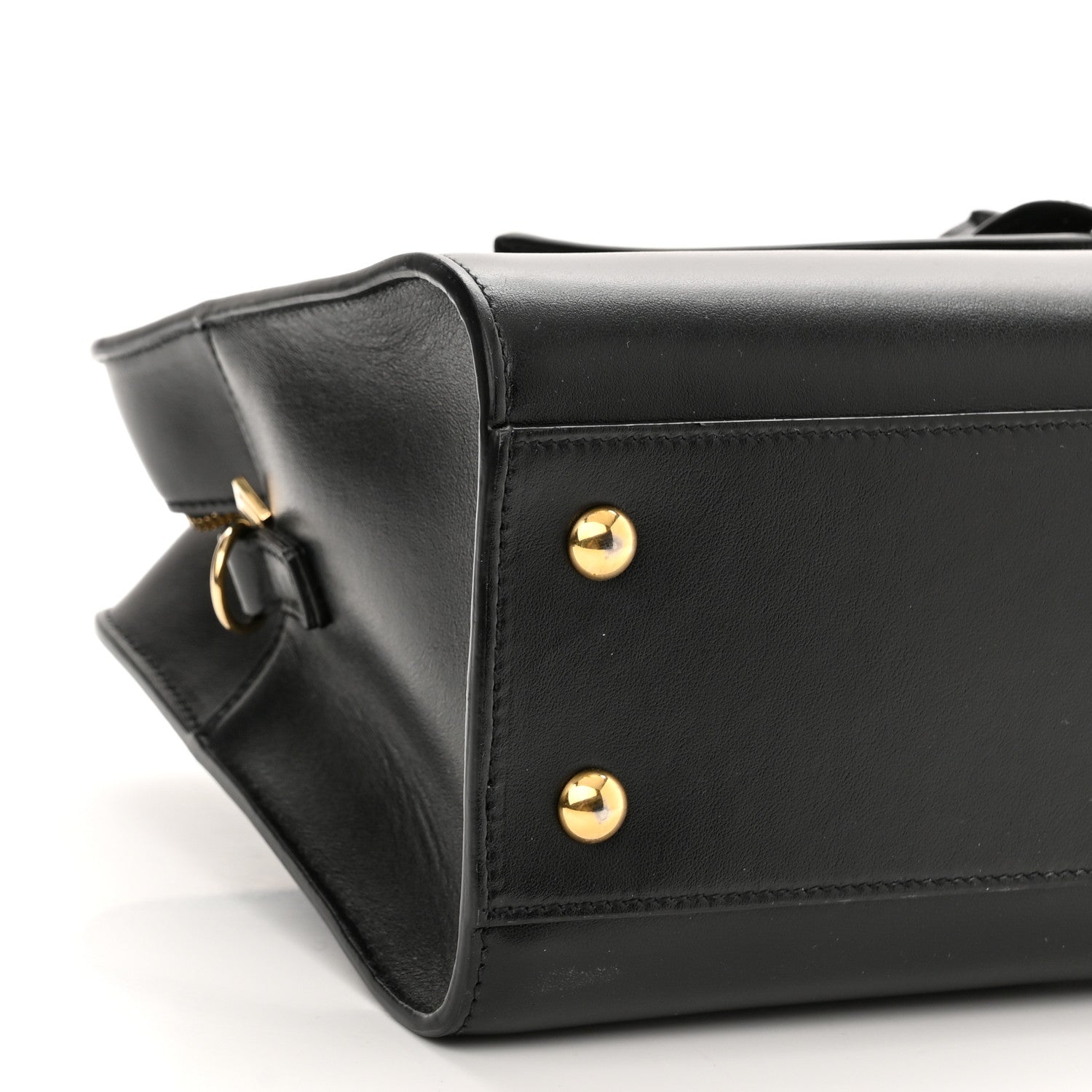 Saint Laurent Calfskin Monogram Baby Cabas Black 8 of 9