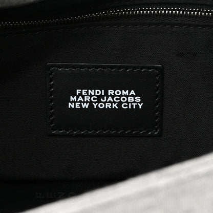 Fendi X MARC JACOBS Jersey Logo Medium Baguette Grey Ice 6 of 12