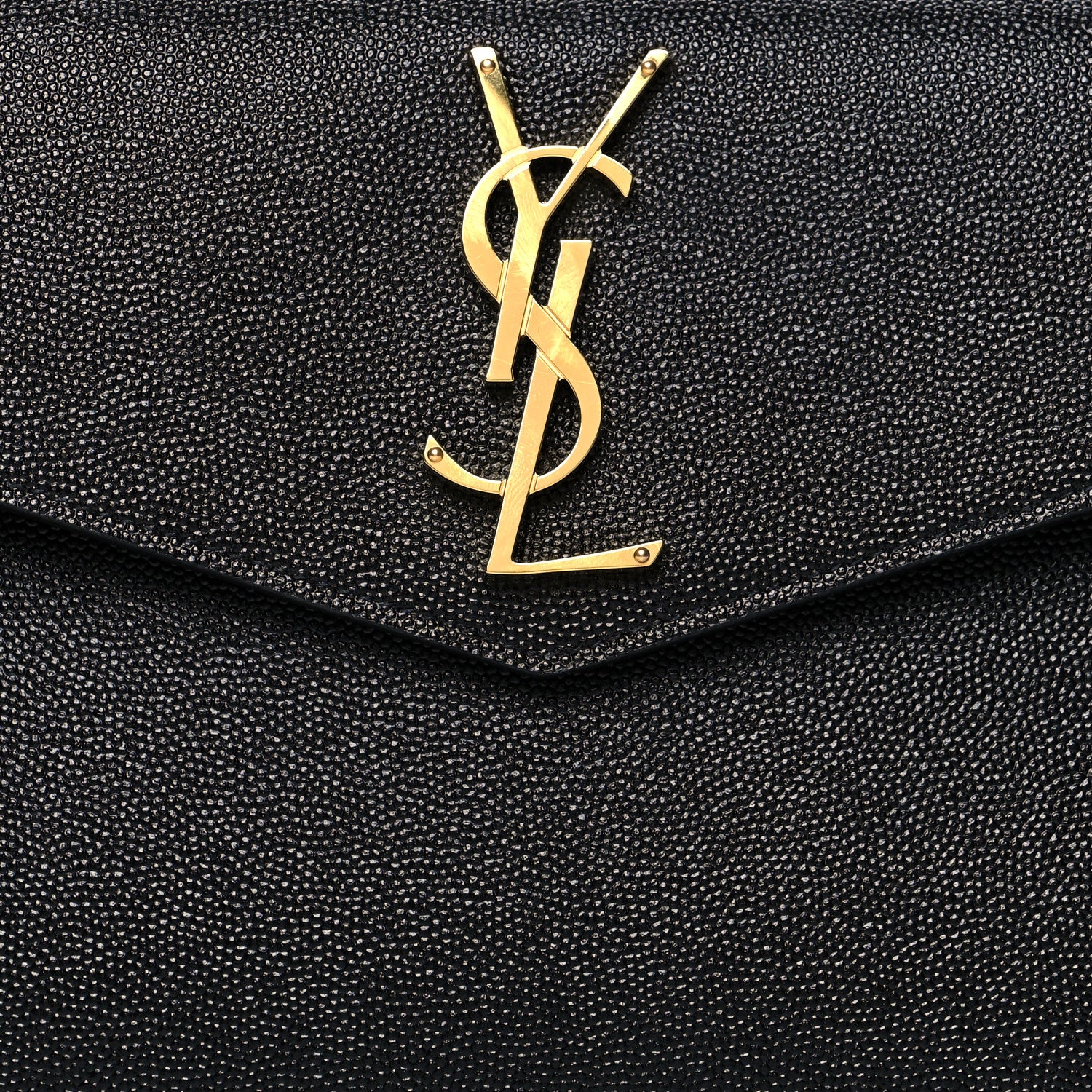 Saint Laurent Grain De Poudre Uptown Pouch Black 8 of 9