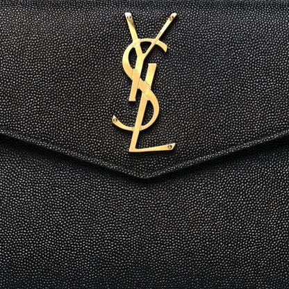 Saint Laurent Grain De Poudre Uptown Pouch Black 8 of 9
