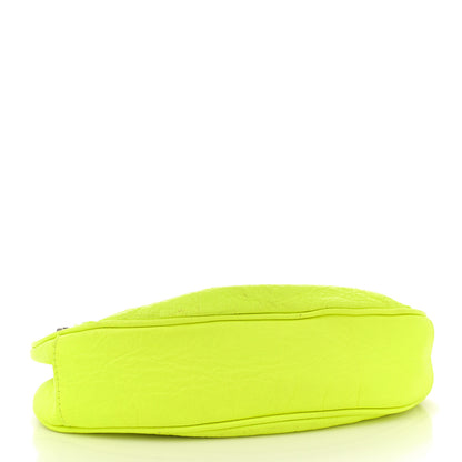 Balenciaga Agneau Arena Le Cagole Chain Shoulder Bag XS Fluo Yellow 5 of 13