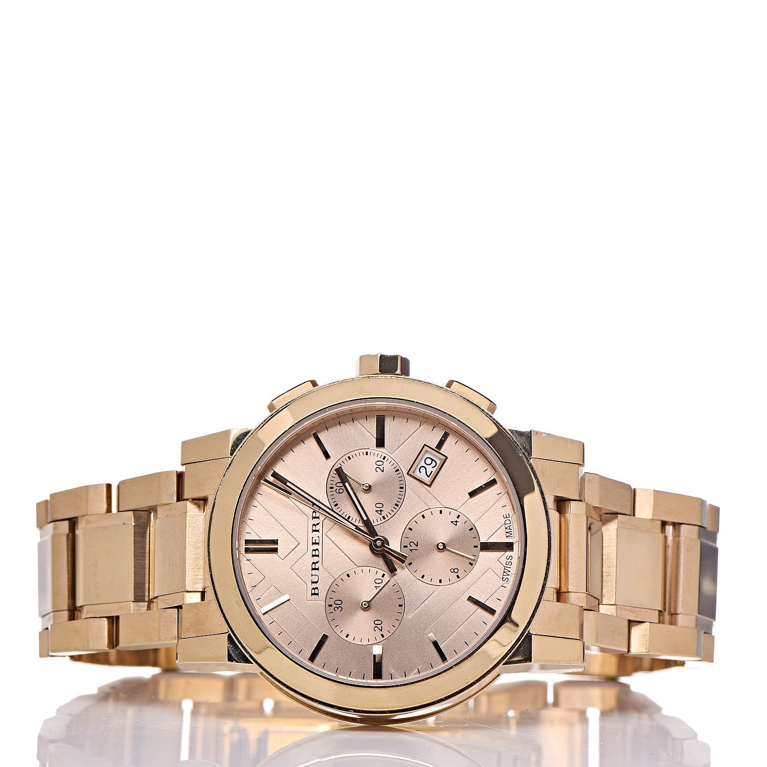 Burberry Stainless Steel 38mm The City Chronograph Quartz Watch Gold BU9753 3 of 7