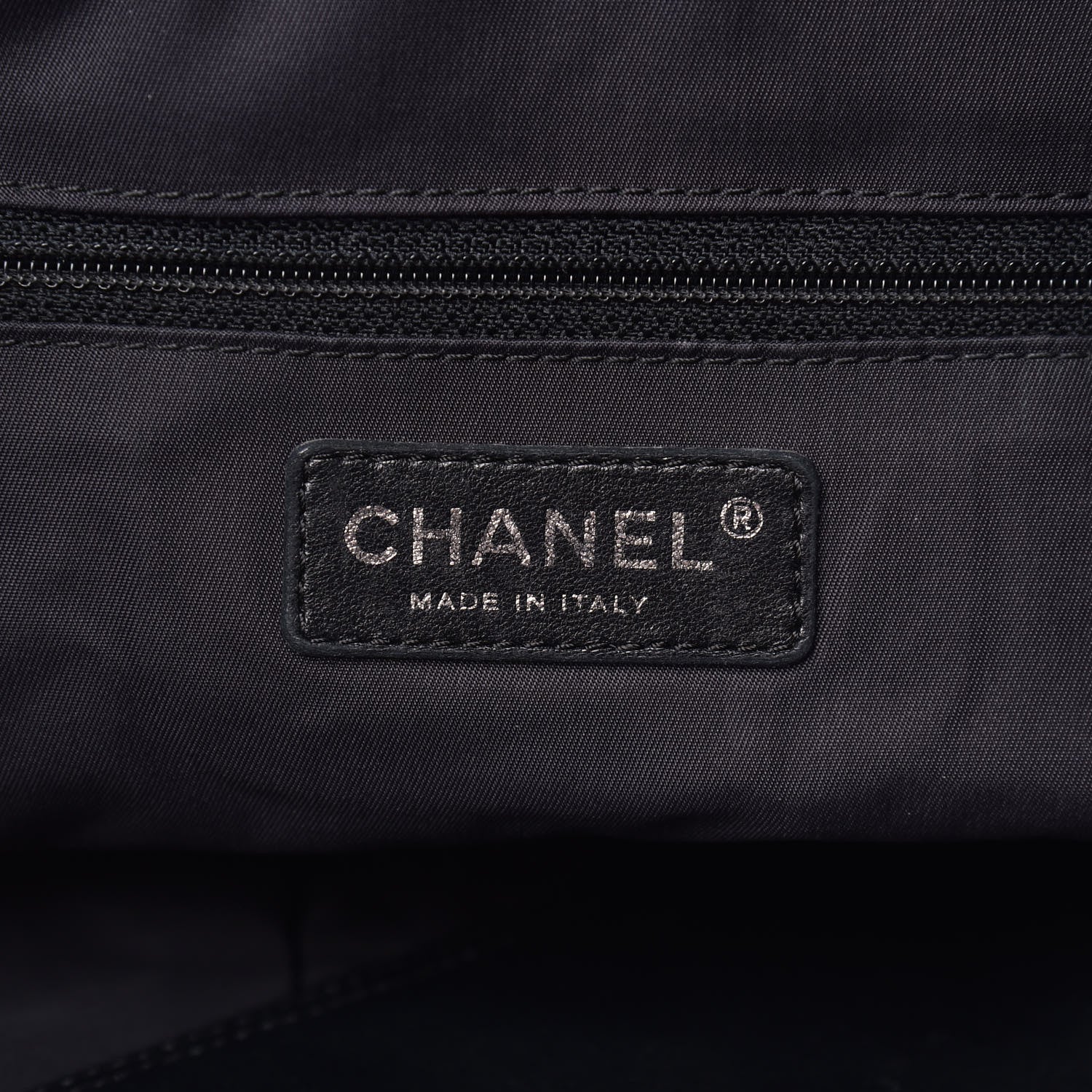 Chanel Coated Canvas Quilted Large Paris Biarritz Tote Black 6 of 11