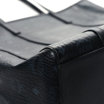 MCM Visetos Toni Shopper Tote Black 10 of 17