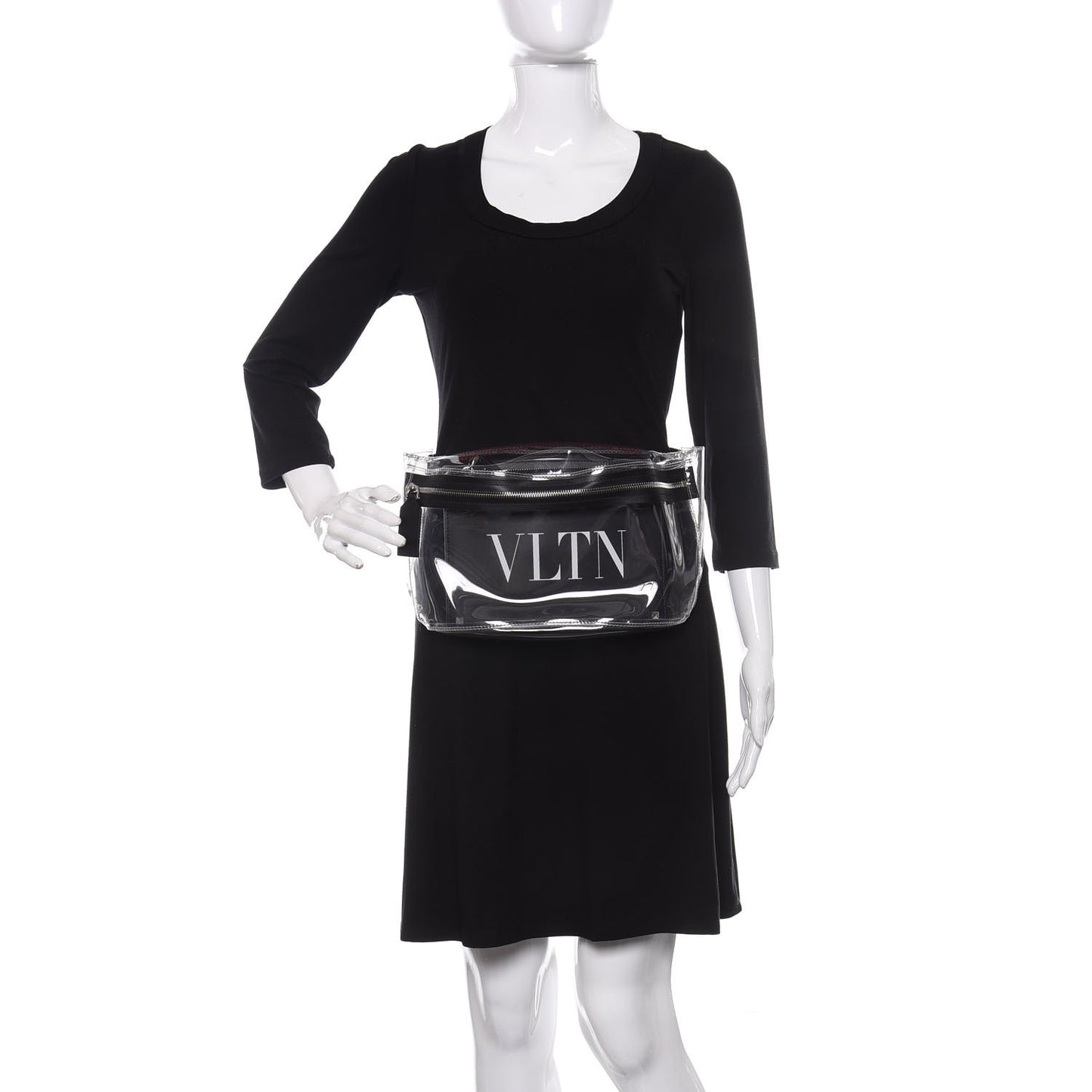 PVC VLTN Belt Bag Black