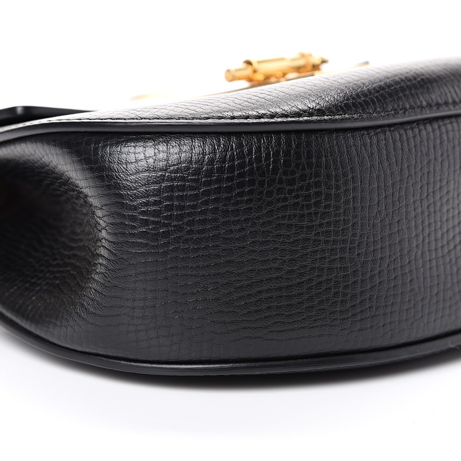 Chloe Grained Calfskin Lambskin Mini Bi-Color Drew Shoulder Bag Black Powder Beige 8 of 13