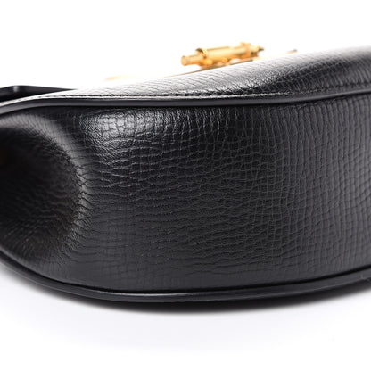 Chloe Grained Calfskin Lambskin Mini Bi-Color Drew Shoulder Bag Black Powder Beige 8 of 13