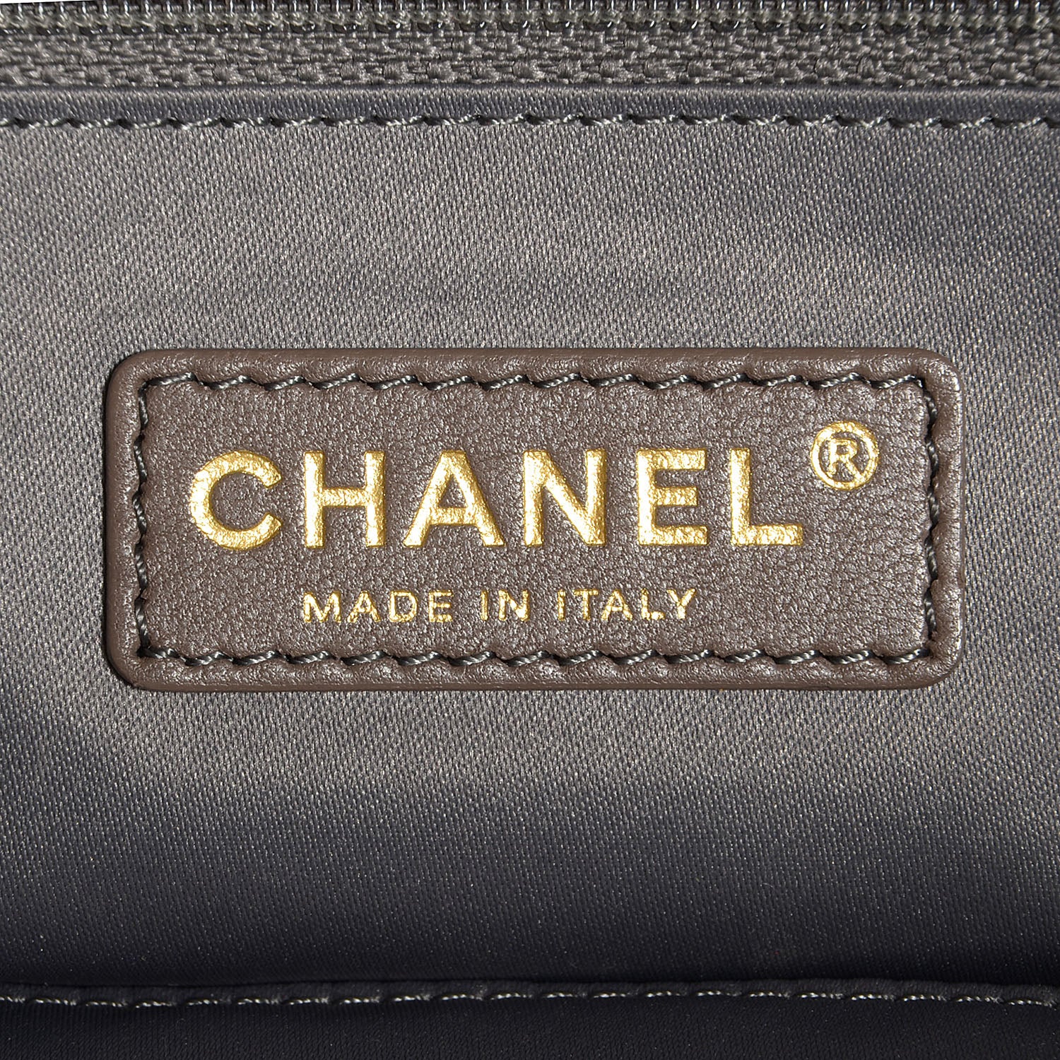 Chanel Calfskin Quilted Stitch Triptych Tote Grey 6 of 7