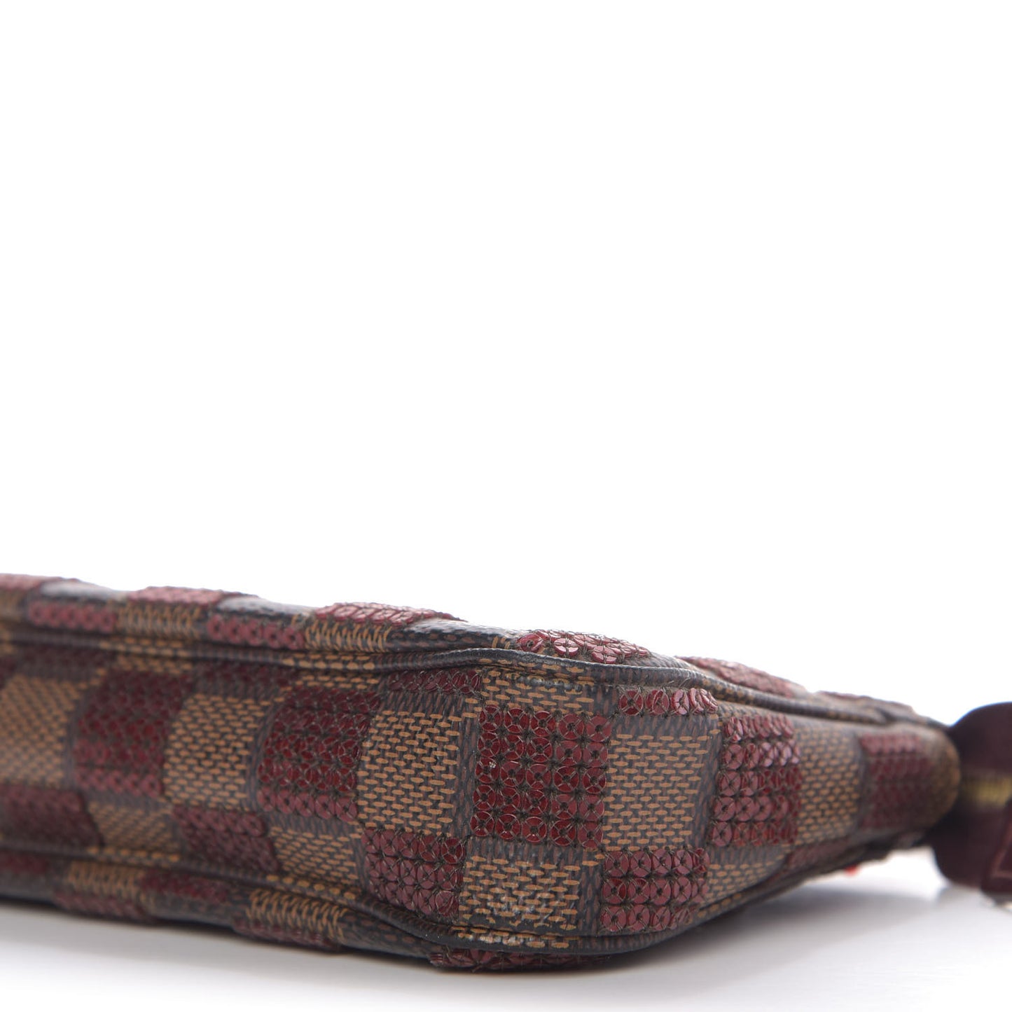 Damier Paillettes Mini Pochette Accessories Red