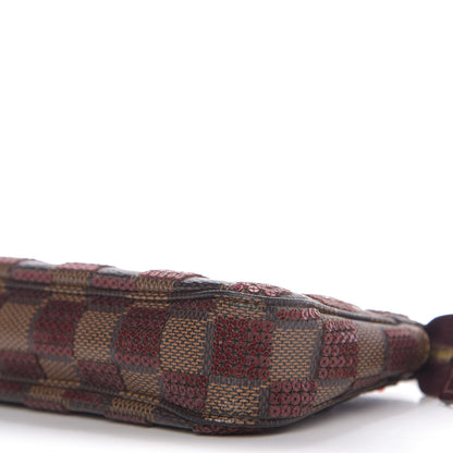 Louis Vuitton Damier Paillettes Mini Pochette Accessories Red 7 of 11