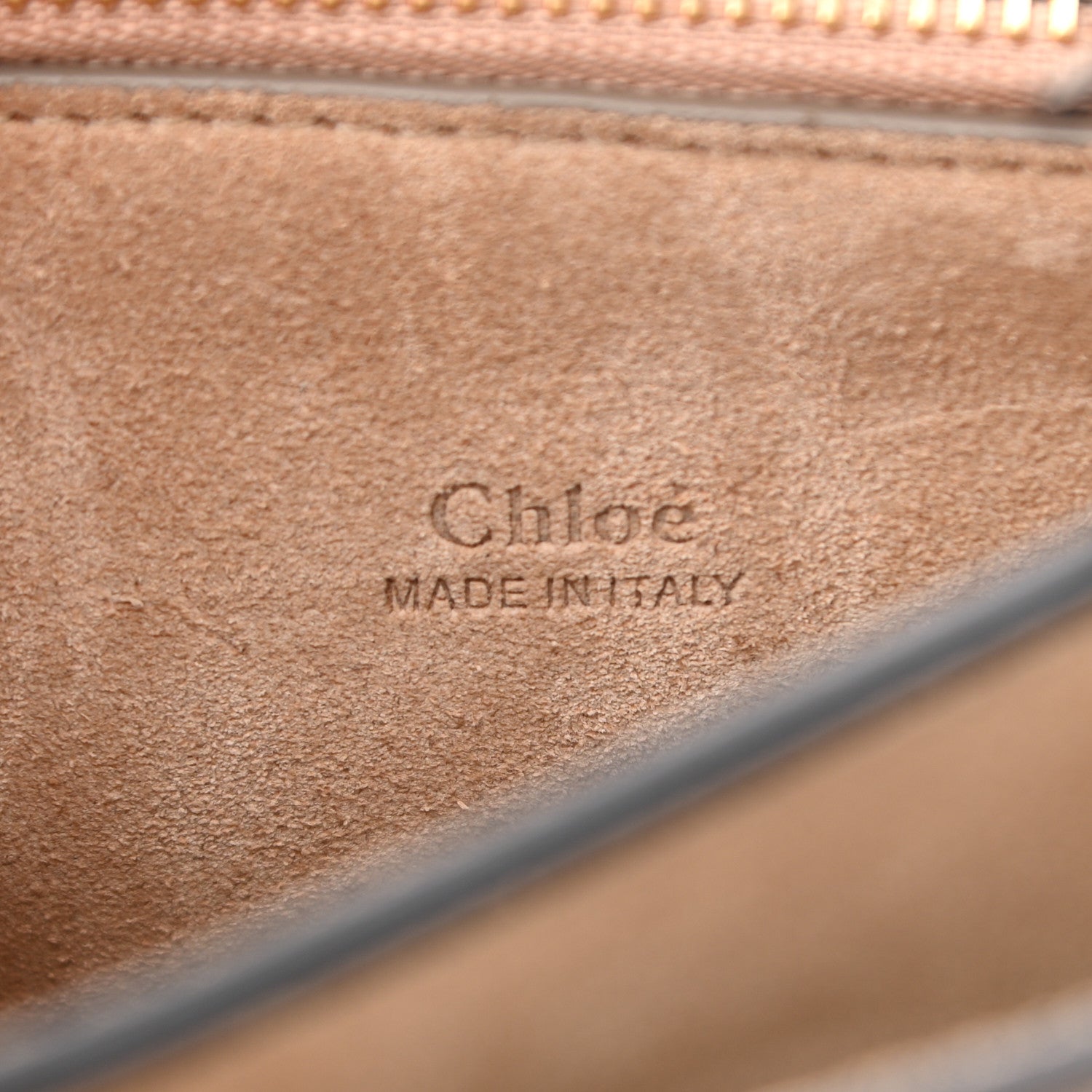 Chloe Suede Calfskin Small Faye Top Handle Bag Motty Grey 6 of 10