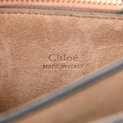 Chloe Suede Calfskin Small Faye Top Handle Bag Motty Grey 6 of 10