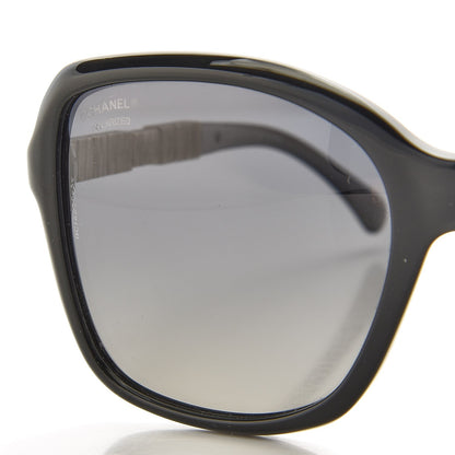 Chanel Crystal Baguette Polarized Square Sunglasses 5308-B Black 16 of 18