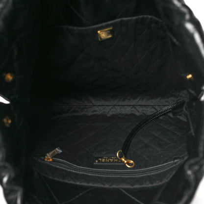 Chanel Shiny Calfskin Quilted Small Chanel 22 Black 5 of 10