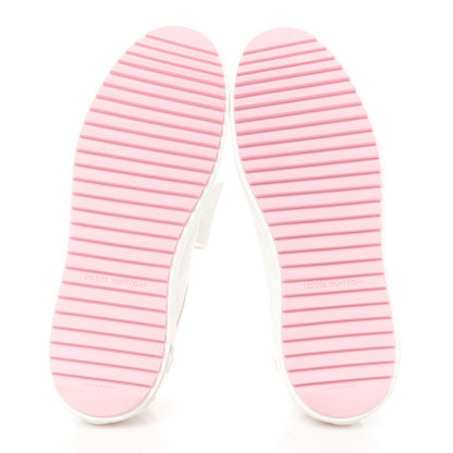 Louis Vuitton Calfskin Time Out Bow Sneakers 39 White Pink 5 of 8