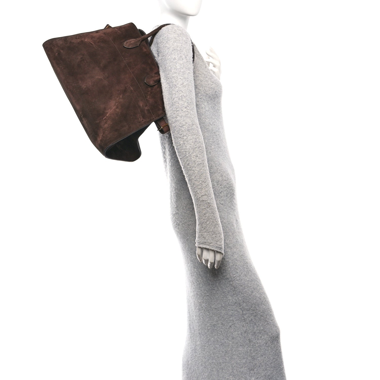 The Row Suede Soft Margaux 15 Mocha 2 of 8