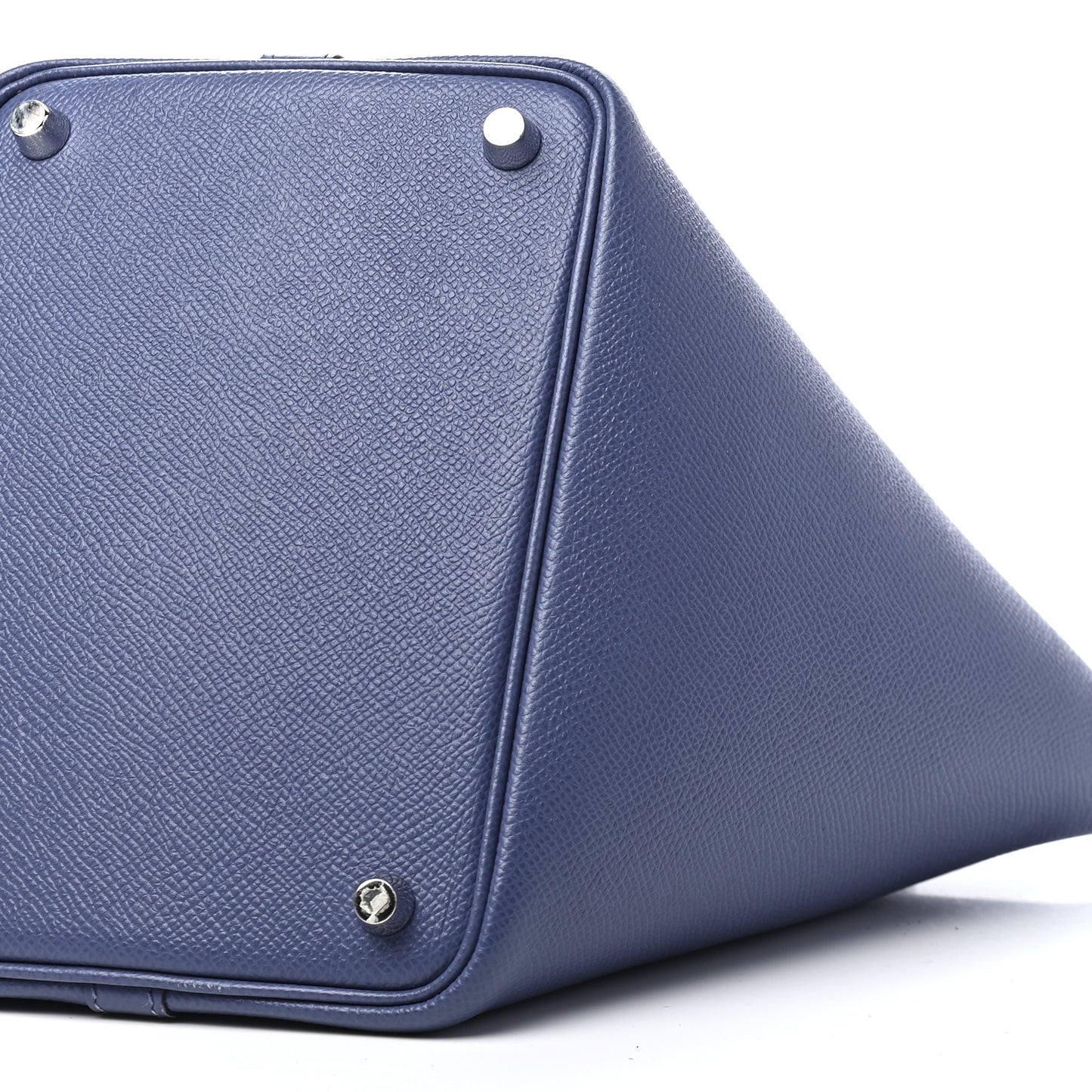 Epsom Tressage De Cuir Picotin Lock 18 PM Bleu Brighton Capucine Bleu Saphir