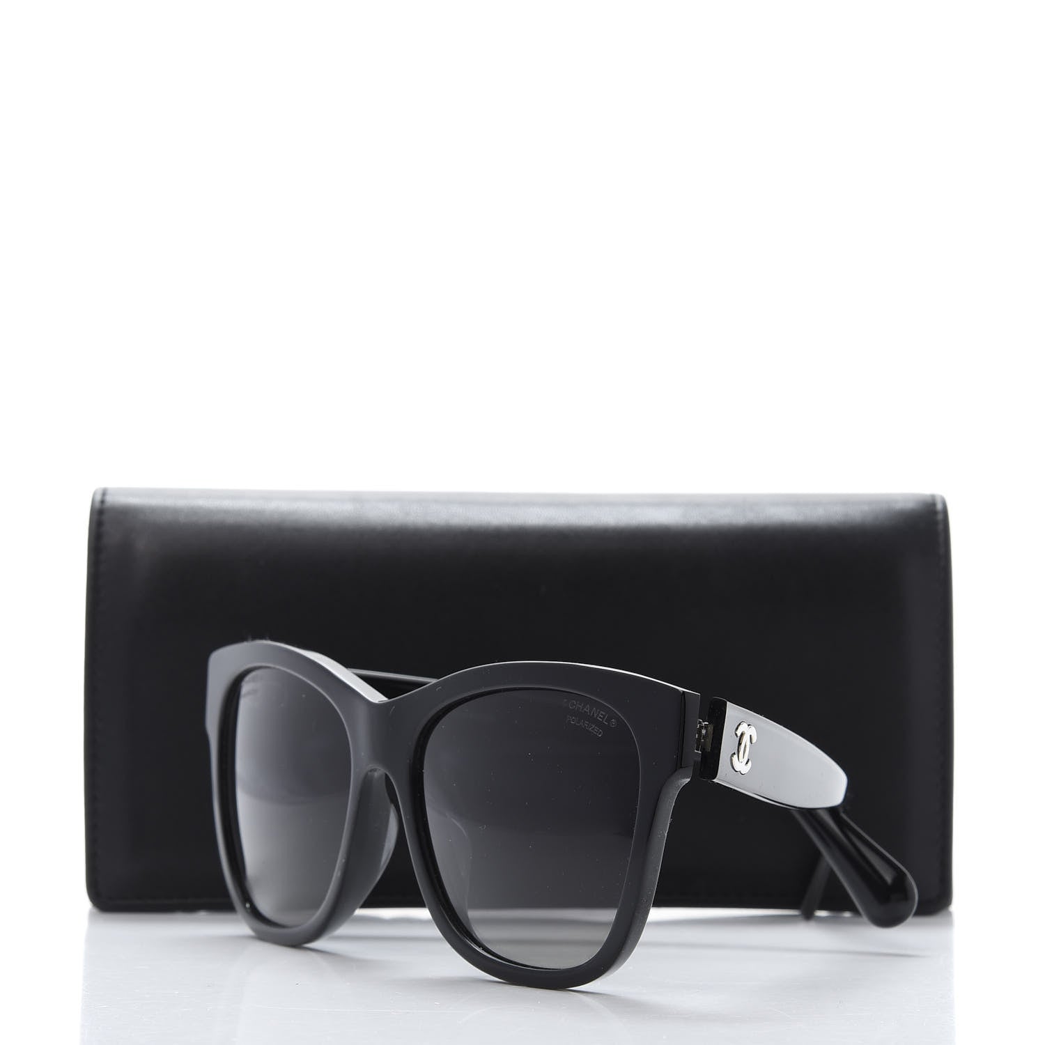 Chanel Polarized Square CC Sunglasses 5380 Black 8 of 8