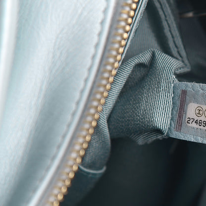 Chanel Aged Calfskin Quilted Medium Gabrielle Hobo Light Blue 9 of 10