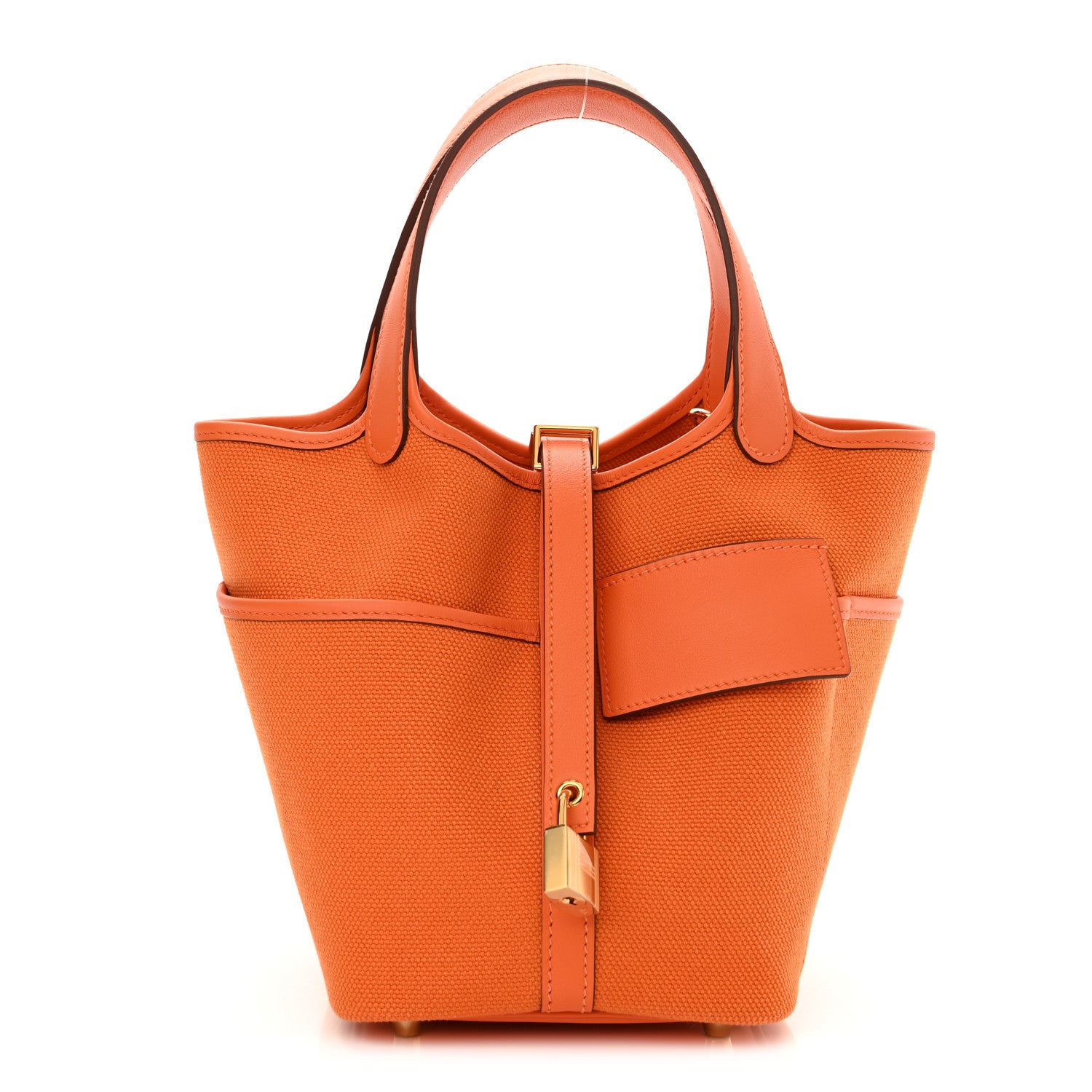 Hermes Toile Goeland Swift Cargo Picotin Lock 18 Orange 1 of 11