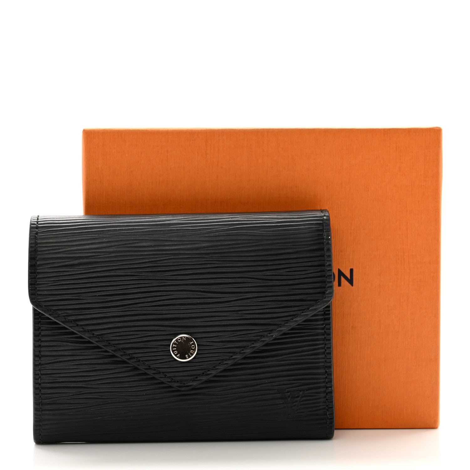 Louis Vuitton Epi Victorine Wallet Black 7 of 7