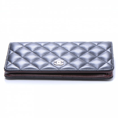 Chanel Lambskin Quilted Yen Wallet Black 4 of 8