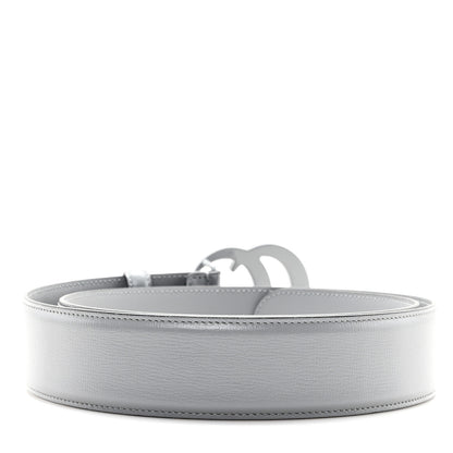 Gucci Azalea Calfskin Enamel Monochrome Double G 30mm 90 36 Belt Deep Grey 2 of 4