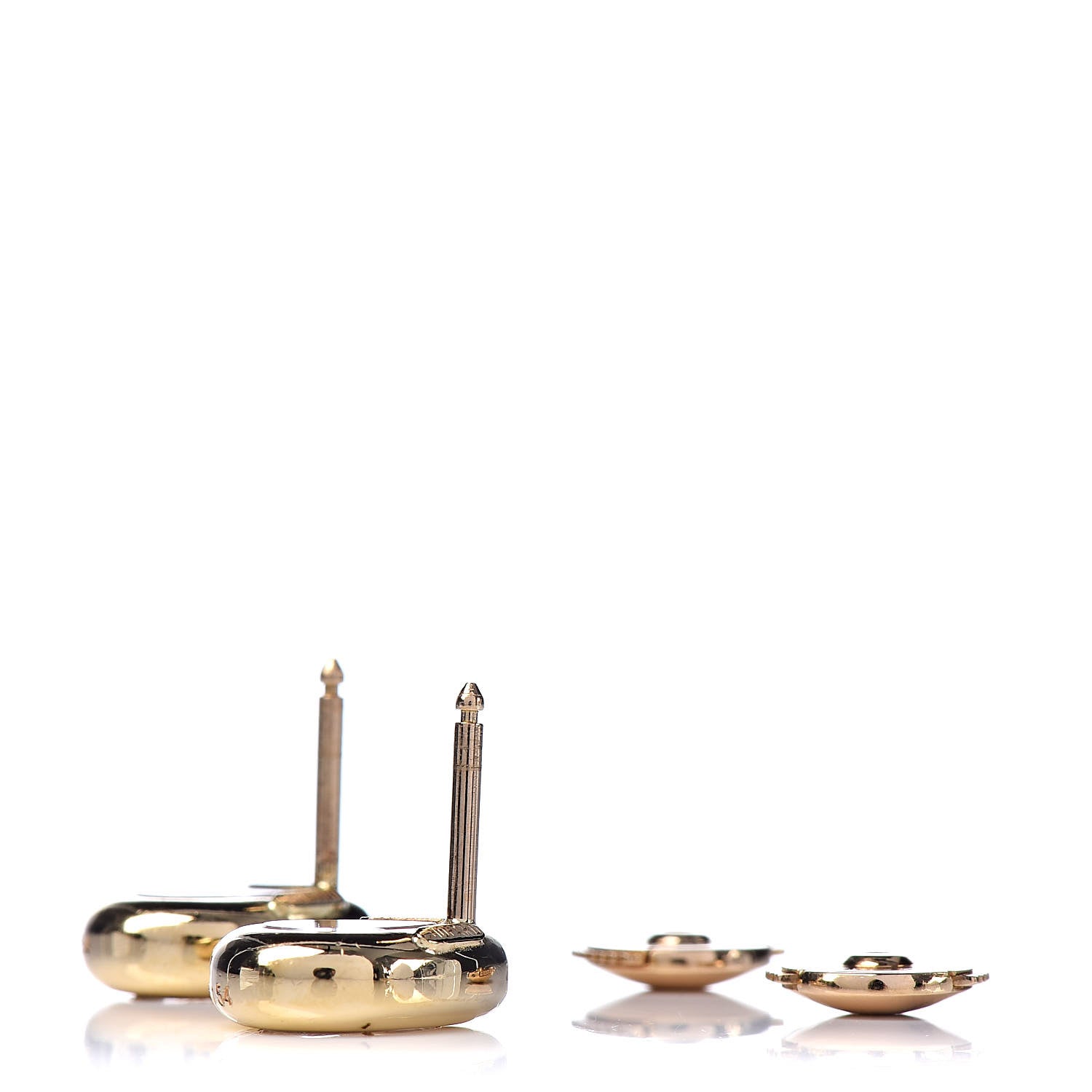 Chopard 18K Yellow Gold Diamond Happy Diamond Pear Earrings 3 of 4