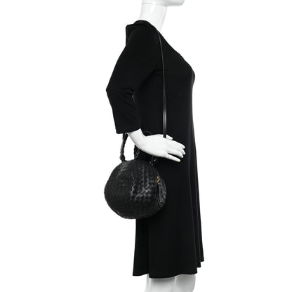 Bottega Veneta Nappa Intrecciato Mava Top Handle Bag Black 2 of 11