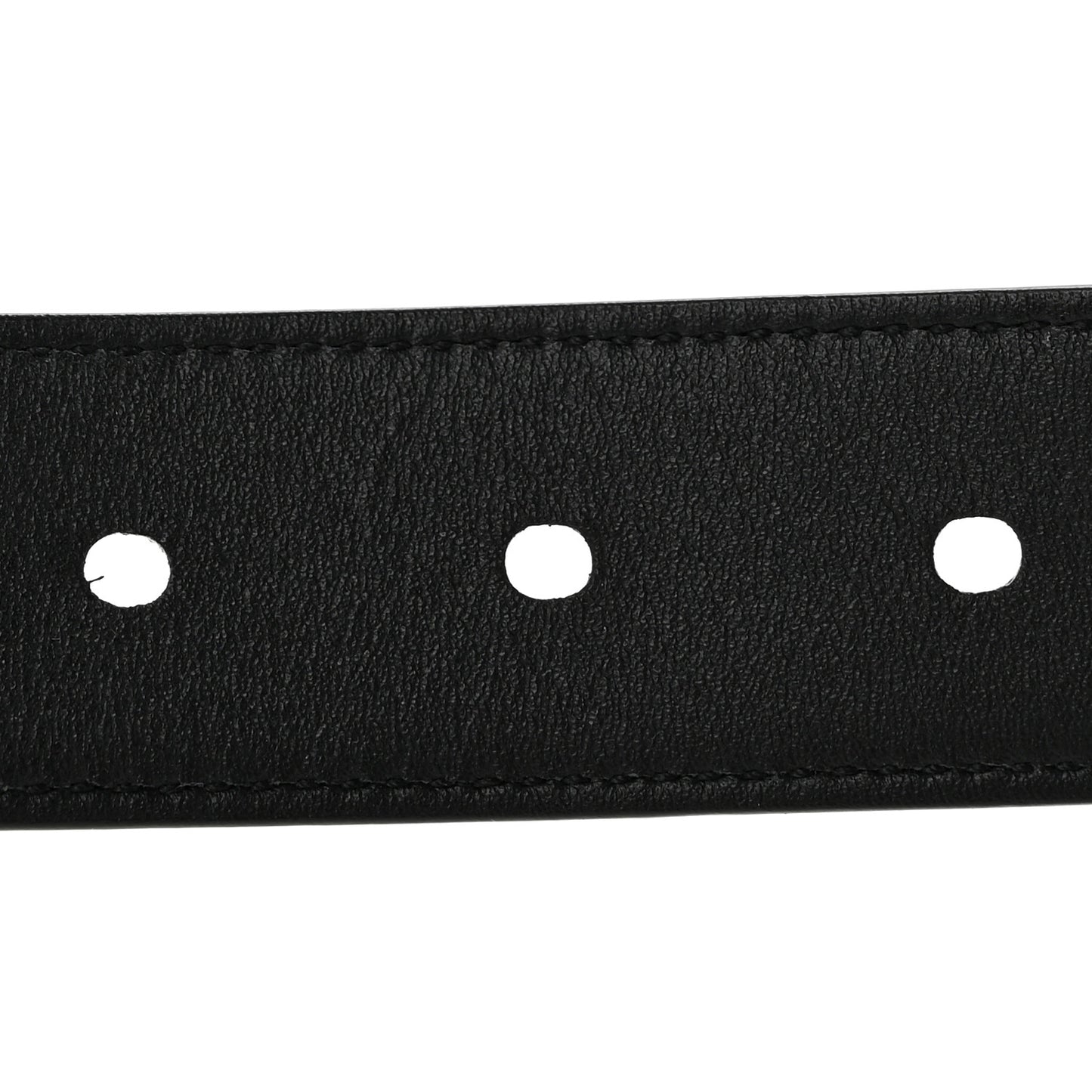 Grained Calfskin Monogram Cassandre Square Buckle Belt 85 34 Black