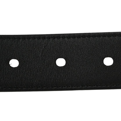 Saint Laurent Grained Calfskin Monogram Cassandre Square Buckle Belt 85 34 Black 4 of 8