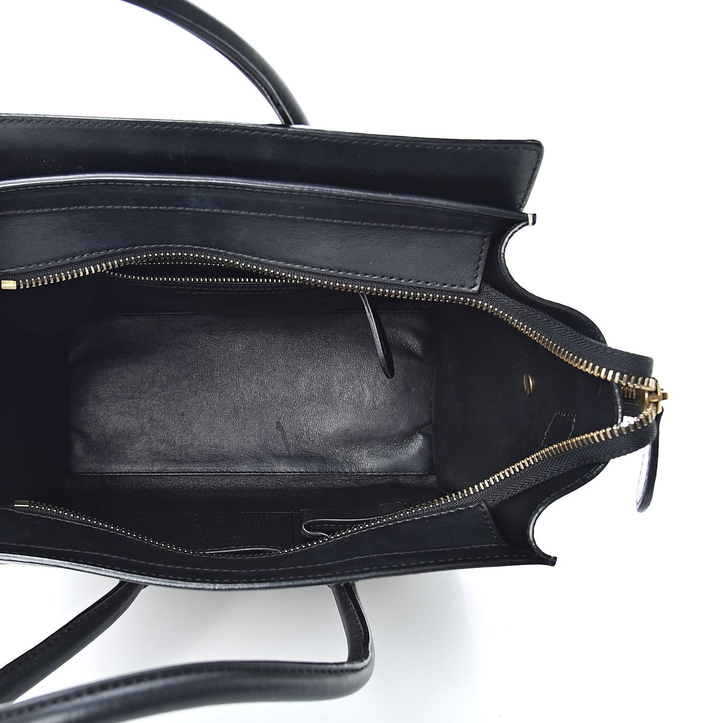 Smooth Calfskin Micro Tri-Color Luggage Black