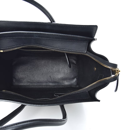 Celine Smooth Calfskin Micro Tri-Color Luggage Black 5 of 15
