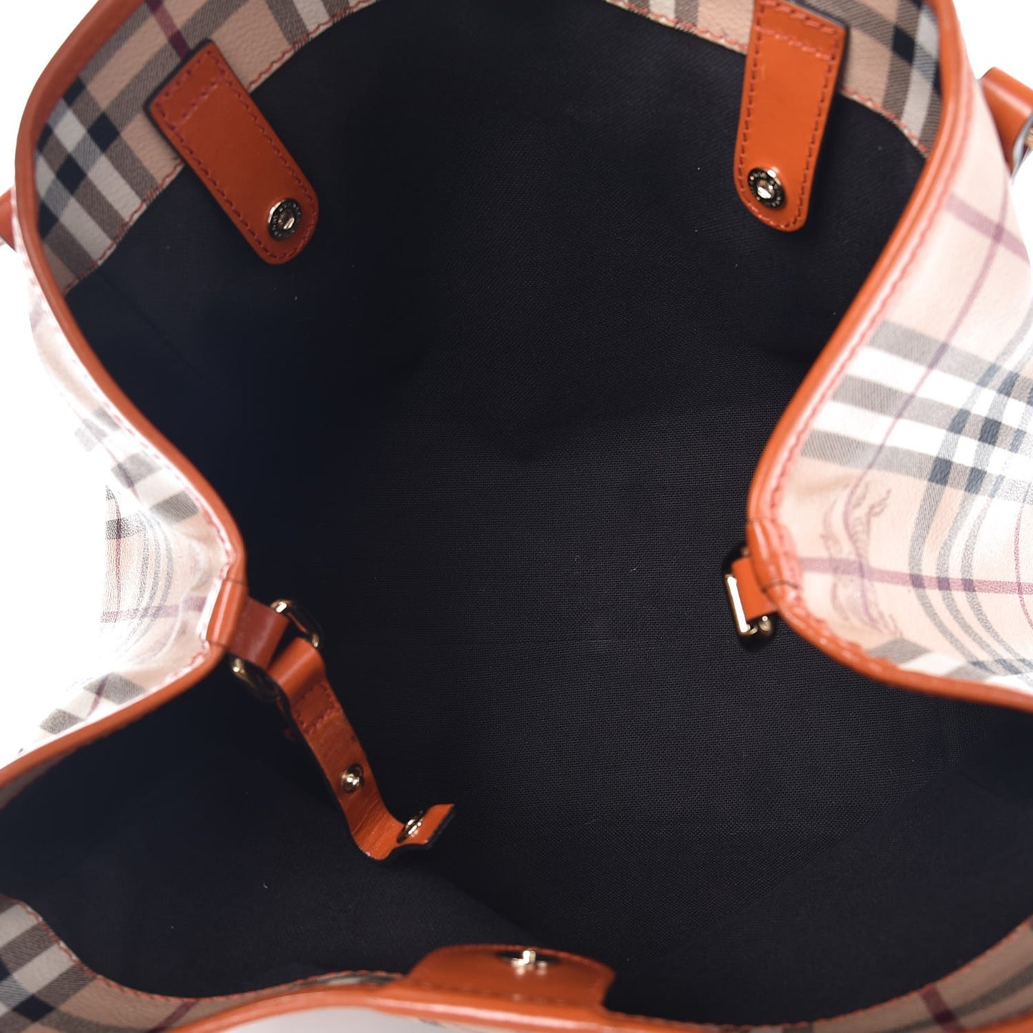 Haymarket Check Small Canterbury Tote Burnt Amber