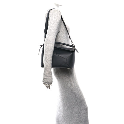 Loewe Calfskin Medium Puzzle Edge Bag Black 2 of 9